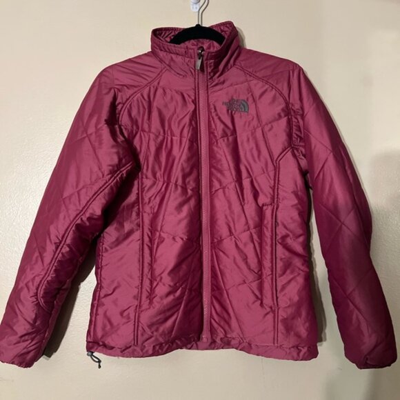 The North Face 3in1 Hooded Insulated Ski Jacket Pink/Black/Gray Size Small - Picture 7 of 8